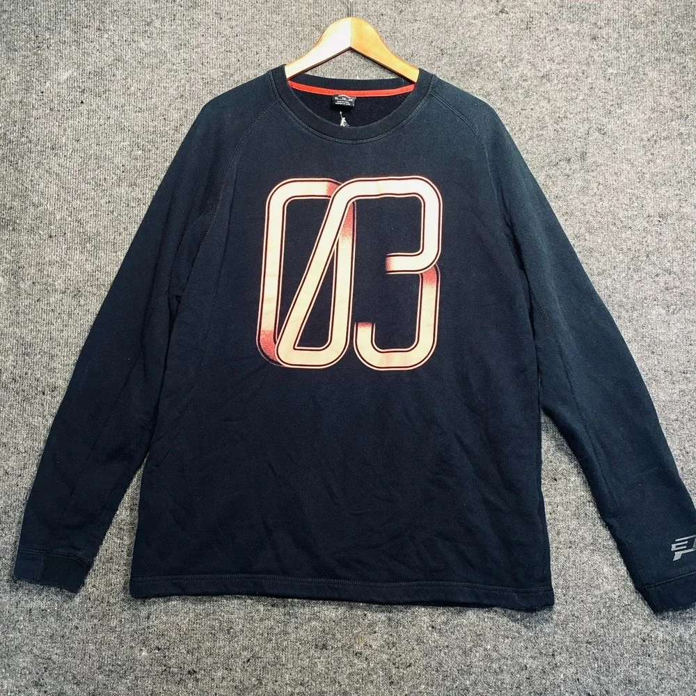 Jordan Black VII 03 Fleece Crewneck Sweatshirt Mens XL CP3 Pullover Basketball